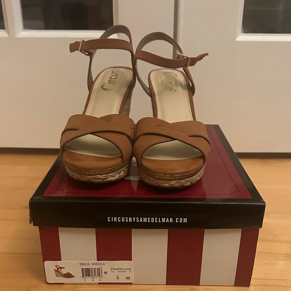 Circus by Sam Edelman Tan Espadrille Wedges